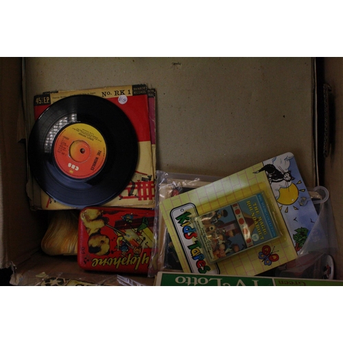 414 - Collection of 80s TV related games, puzzles, teddys, etc, featuring Basil Brush, The Magic Roundabou... 