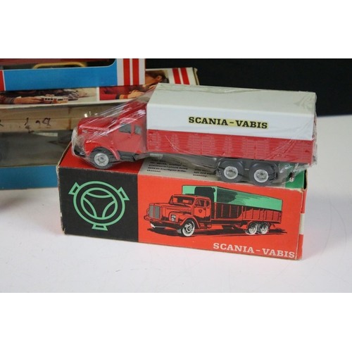 1186 - Six boxed early issue Tekno haulage diecast models to include 420 Scania LB 140, 914 Ford D Tipper, ... 