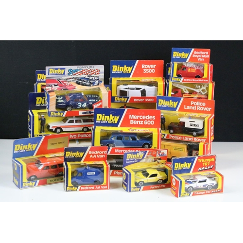 1189 - 19 Boxed Dinky diecast models to include 207 Triumph TR7 Rally 112 Purdey's TR7, 269 Ford Transit Po... 