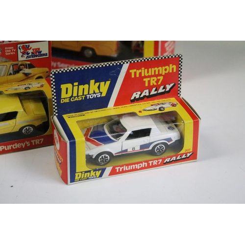 1189 - 19 Boxed Dinky diecast models to include 207 Triumph TR7 Rally 112 Purdey's TR7, 269 Ford Transit Po... 