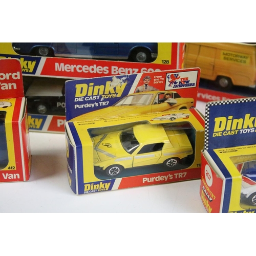 1189 - 19 Boxed Dinky diecast models to include 207 Triumph TR7 Rally 112 Purdey's TR7, 269 Ford Transit Po... 