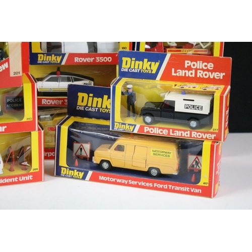 1189 - 19 Boxed Dinky diecast models to include 207 Triumph TR7 Rally 112 Purdey's TR7, 269 Ford Transit Po... 