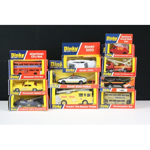 1189 - 19 Boxed Dinky diecast models to include 207 Triumph TR7 Rally 112 Purdey's TR7, 269 Ford Transit Po... 