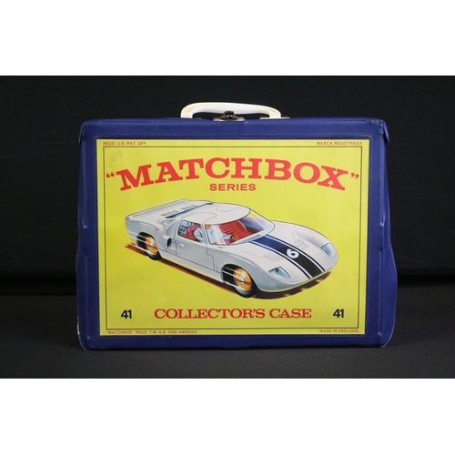 1194 - Matchbox Carry Case containing 48 diecast models to include Matchbox models featuring 22 Fireman Int... 