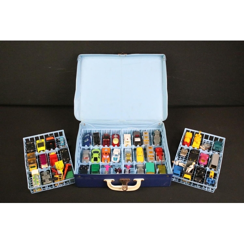 1194 - Matchbox Carry Case containing 48 diecast models to include Matchbox models featuring 22 Fireman Int... 