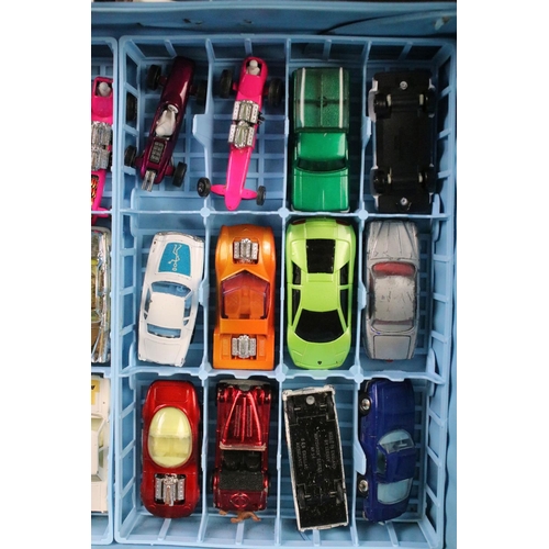 1194 - Matchbox Carry Case containing 48 diecast models to include Matchbox models featuring 22 Fireman Int... 