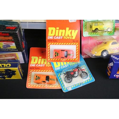 1196 - 42 Boxed / cased / carded diecast models to include 9 x carded Dinky models to include 117 TV Corvet... 