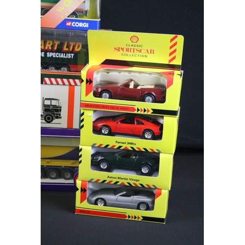 1197 - 15 Boxed diecast models to include Lion Car No 59 2800 Trekker met eurotrailer, 8 x Shell, 3 x Corgi... 