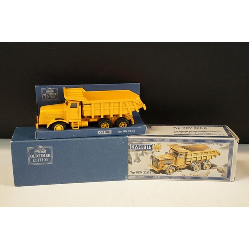 1178 - Four boxed NZG construction diecast models to include No. 440 O&K Typ L651 crane in red, No. 409 Kae... 