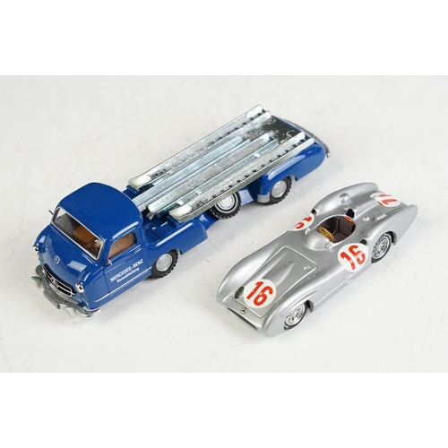 1182 - Four boxed 1/50 scale Conrad diecast models to include 1034 Mercedes Benz Racing Car Transporter 195... 