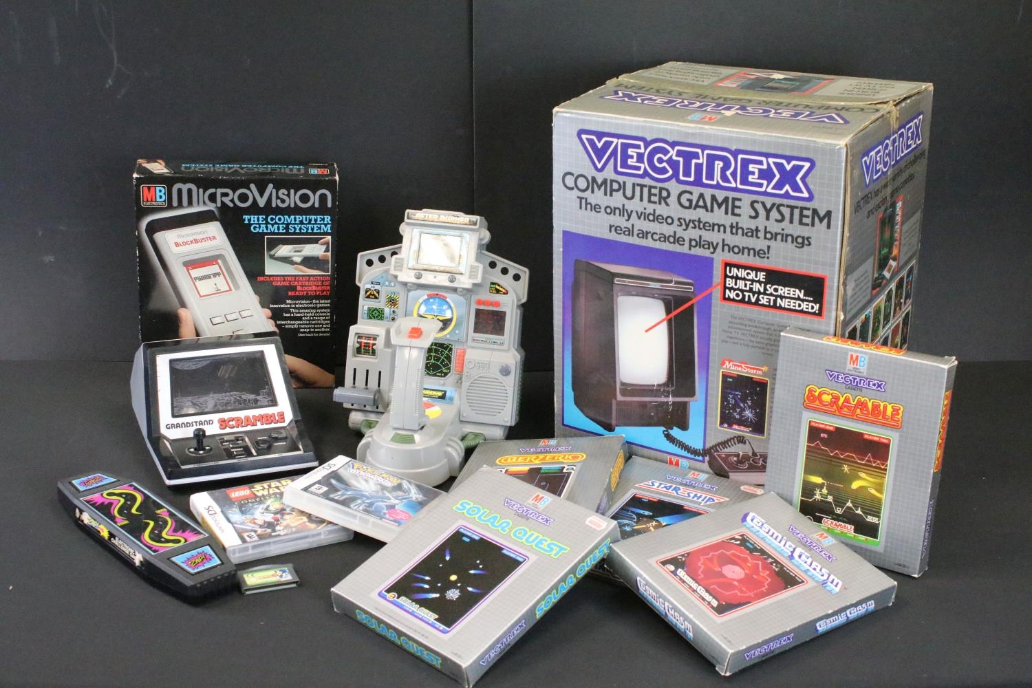 Retro Gaming - Boxed Mb Vectrex Computer Game System Complete With 