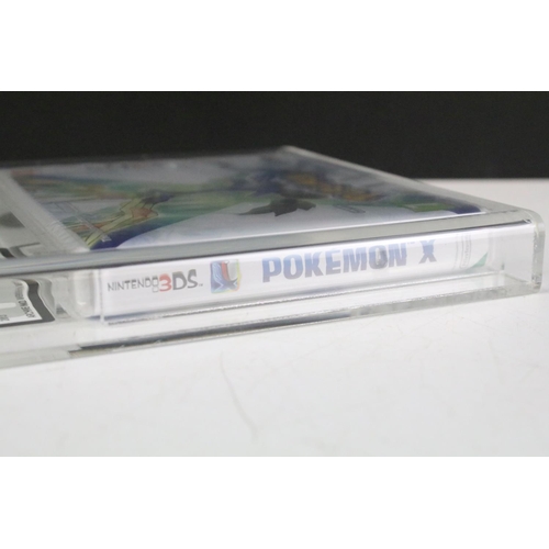 463 - UKG graded cased and bagged Nintendo 3DS Pokemon X PAL game (2013), graded overall 90% MT Gold, Arch... 