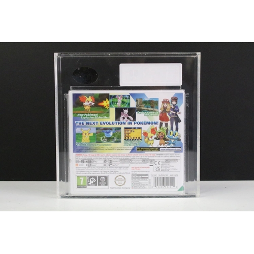 463 - UKG graded cased and bagged Nintendo 3DS Pokemon X PAL game (2013), graded overall 90% MT Gold, Arch... 