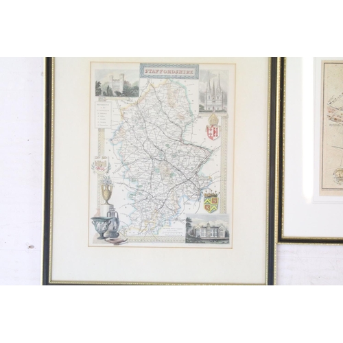 583 - Collection of maps, to include: John Ogilby, The Continuation of the Road from London to Holyhead, h... 