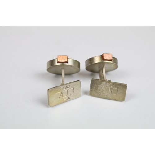 311 - Silver Stora 700 designer cufflinks