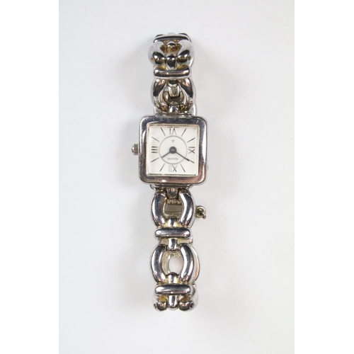 314 - A boxed Pandora charm bracelet with charms together with a ladies Accurist watch.