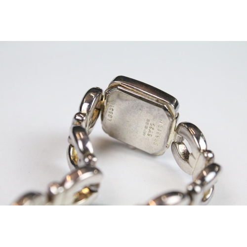 314 - A boxed Pandora charm bracelet with charms together with a ladies Accurist watch.