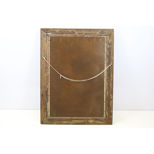 738 - Late Victorian gilt framed mirror, 102 x 77cm