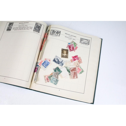 357 - A small collection of mixed stamps to include The Stand Album and loose stamps, school children's co... 