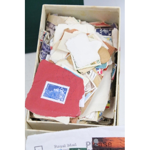 357 - A small collection of mixed stamps to include The Stand Album and loose stamps, school children's co... 