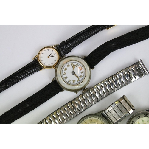 368 - Collection of assorted watches to include Cossak, Rotary, Ingersoll jump hour, 1940's military dial,... 