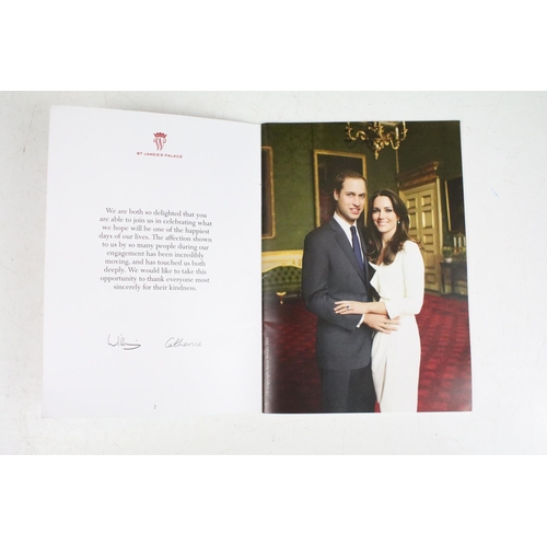 371 - Two Royal Wedding of Prince William & Kate Middleton official programmes.