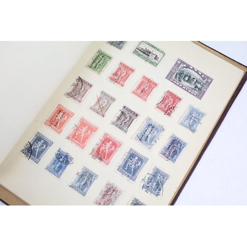 524 - A stamp album containing UK and world stamps to include King Edward VIII together with a UK album in... 