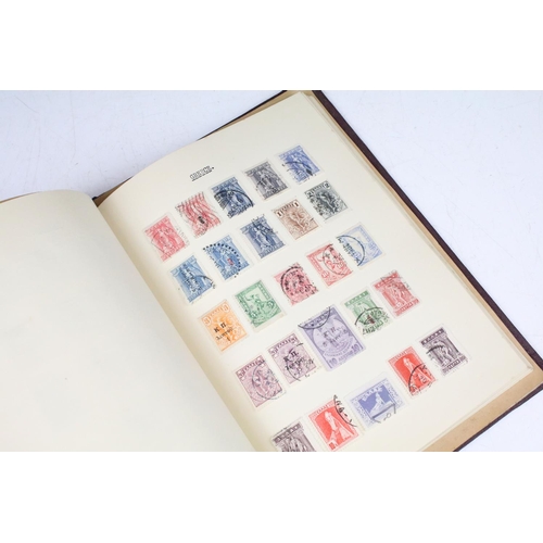 524 - A stamp album containing UK and world stamps to include King Edward VIII together with a UK album in... 