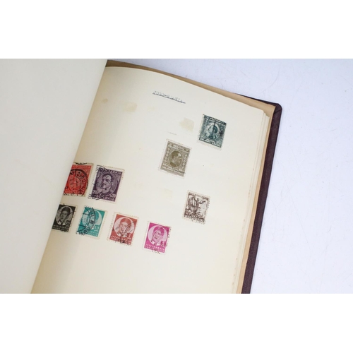 524 - A stamp album containing UK and world stamps to include King Edward VIII together with a UK album in... 