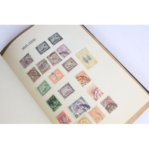 524 - A stamp album containing UK and world stamps to include King Edward VIII together with a UK album in... 