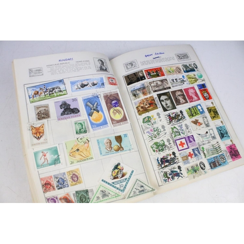 531 - A collection of British and world stamps within an album to include Queen Victoria Blue & Red exampl... 