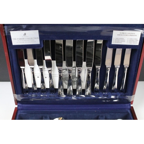 395 - Viners 'The Parish Collection' 18/10 stainless steel eight setting canteen of cutlery