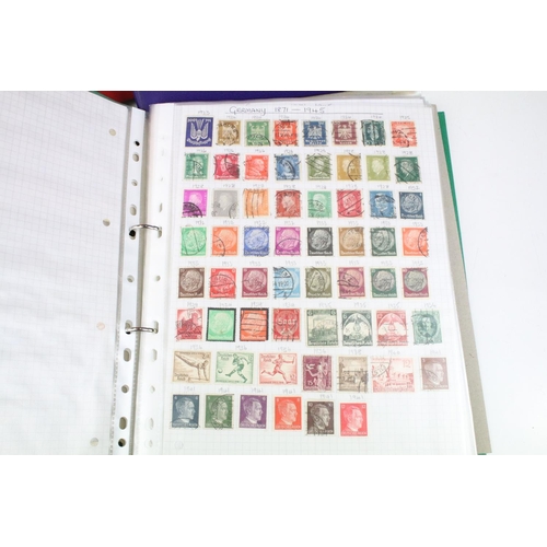 486 - Collection of British, Commonwealth & world stamps housed within nine albums, featuring Victorian ex... 