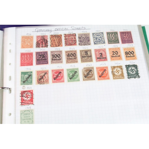 486 - Collection of British, Commonwealth & world stamps housed within nine albums, featuring Victorian ex... 