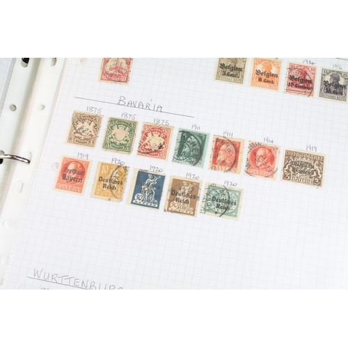 486 - Collection of British, Commonwealth & world stamps housed within nine albums, featuring Victorian ex... 