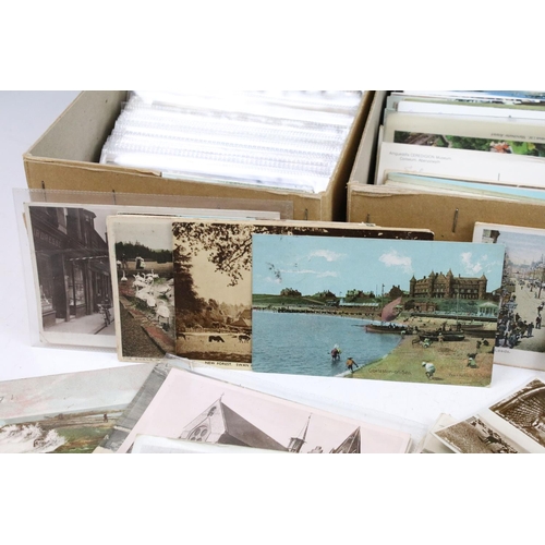 487 - Collection of postcards housed within three boxes, early 20th century onwards, the subjects to inclu... 