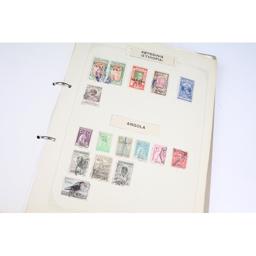 488 - Collection of Commonwealth & world stamps housed within two albums