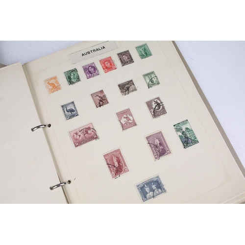 488 - Collection of Commonwealth & world stamps housed within two albums