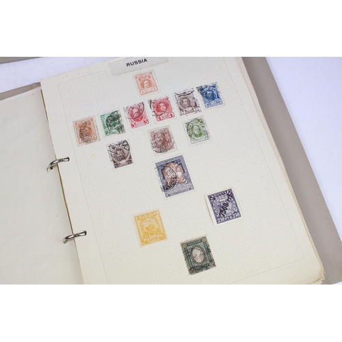 488 - Collection of Commonwealth & world stamps housed within two albums