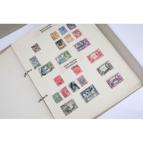 488 - Collection of Commonwealth & world stamps housed within two albums