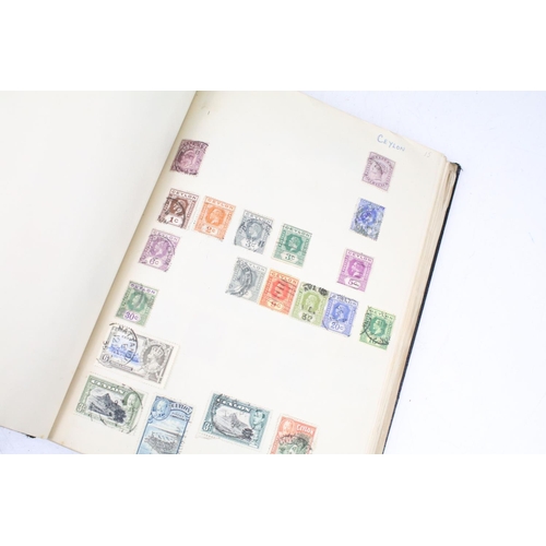 494 - Collection of British, Commonwealth & world stamps housed within four albums to include Victorian ex... 