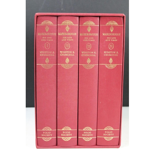 497 - Books - Folio society - 'Winston S. Churchill - His Life And Times', four volume box set