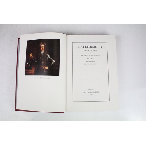 497 - Books - Folio society - 'Winston S. Churchill - His Life And Times', four volume box set