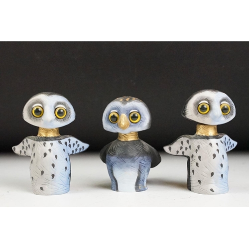 15 - Collection of five Goebel Wachtmeister owls, comprising one large example, 20cm high, one medium exa... 