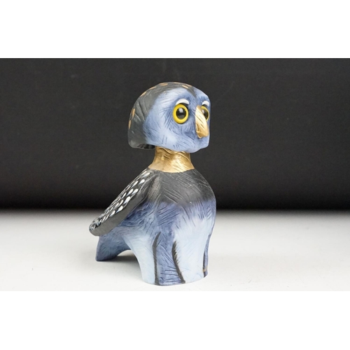 15 - Collection of five Goebel Wachtmeister owls, comprising one large example, 20cm high, one medium exa... 