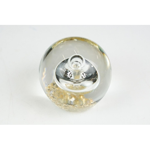 27 - Isle of Wight glass paperweight in the form of an apple, 9cm high, boxed, a collection of Swarovski ... 