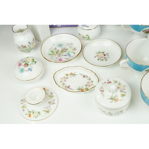 35 - Salisbury Bone China floral tea set for six, together with a quantity of mixed ceramics to include W... 