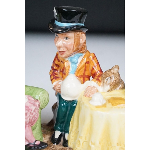 37 - Beswick 'The Mad Hatter's Tea Party' porcelain figure group, LC 1, ltd edn no. 227/1998, with CoA, b... 