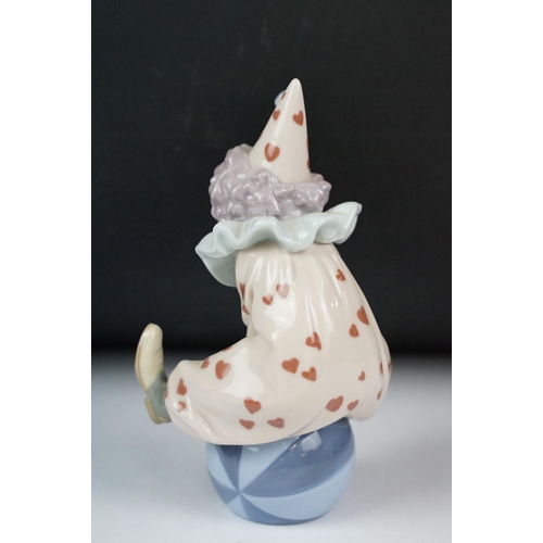 9 - Lladro Tired Friend, model 5812, 13cm high, Lladro Having a Ball, model 5813, 18cm high, Beswick fig... 