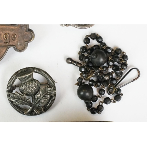 192 - Diocese of Manchester Lay Readers Badge, together with costume jewellery